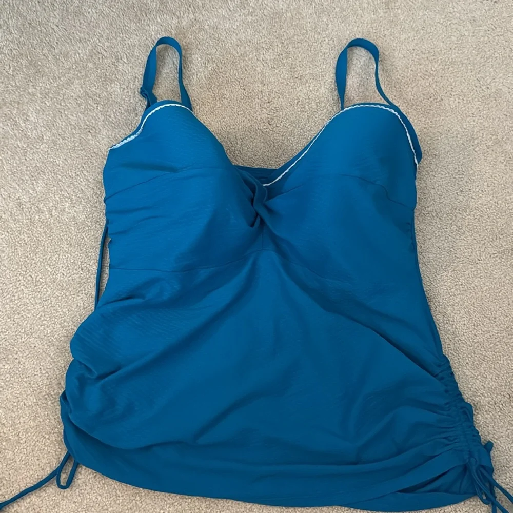 Panache Anya Voyage Tankini Top in Lagoon - Picture 2 of 6